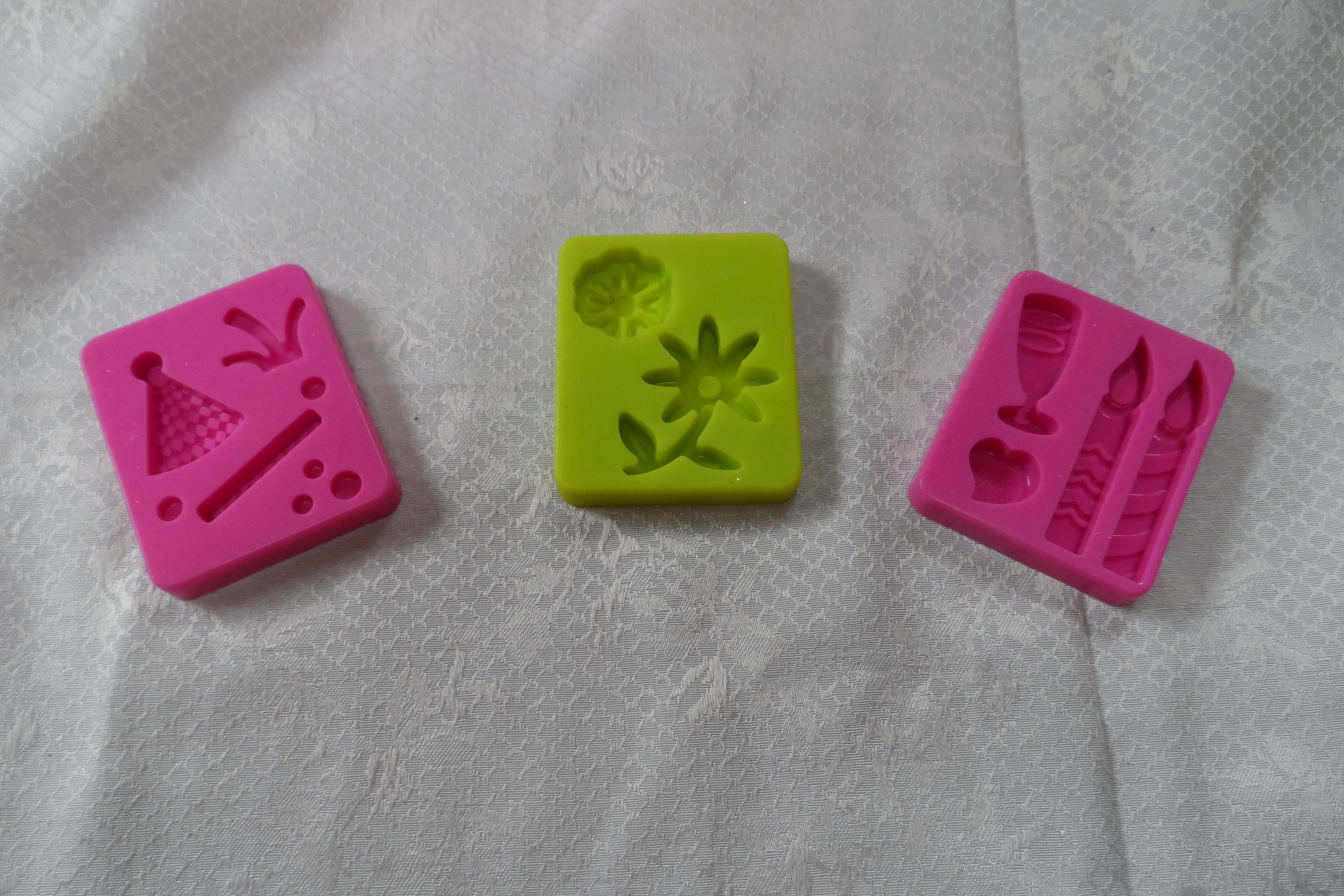 Moule en Silicone Pour Wepam, ou Pâte à Sucre, Motif Fleur, Forêt, Décor d'automne, Anniversaire La 