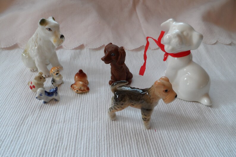 Hund Sammlung Hund Fox Terrier PorzellanHund MiniaturHund Etsy
