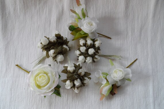 Fleur Blanche Mariage 12 Pièces Par Paquet Fleur Pour Cheveux Fleurs Mariage Décoration Saint Valentin