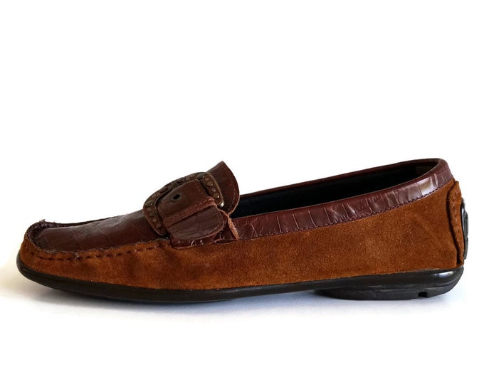 CELLINI Mens Shoes Brown Genuine Suede Leather Mens Loafer - Etsy
