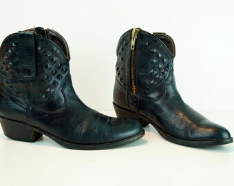 womens ankle cowboy boots uk