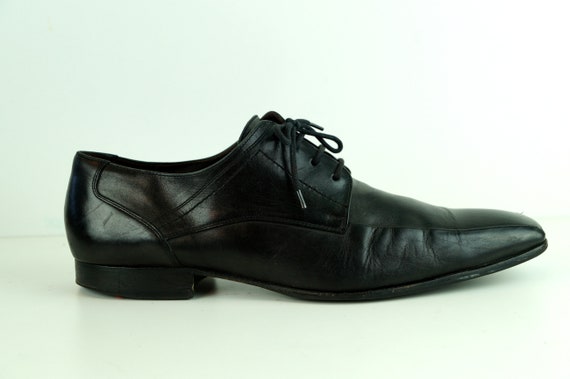 Vintage Heren leren schoenen EU maat 45 door LLOYD zwart echte - Etsy België