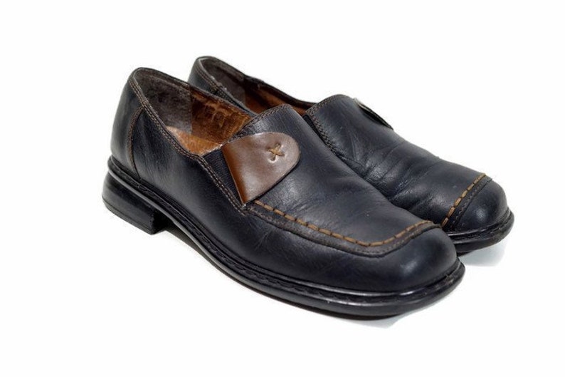 DR JURGENS Antistress shoes Eu 39 Uk 6 US 8,5 BlackBrown real leather womens shoes Classic casual shoes Comfort shoes Slip on shoes