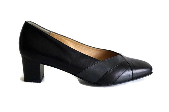 Sköna Marie shoes Eur SZ. 39 UK 65 Vintage black leather | Etsy