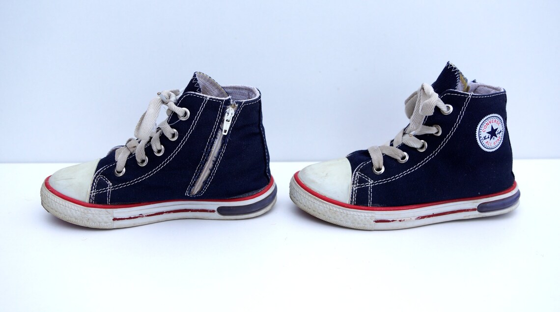 all star leather blue