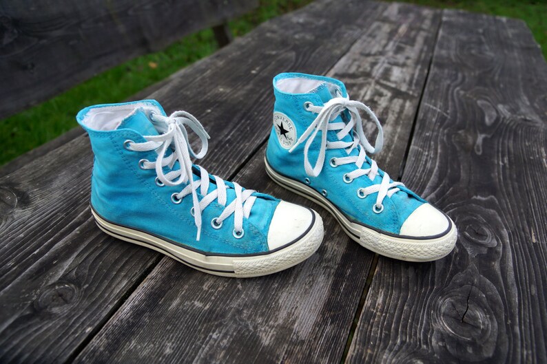speelplaats Terminal Continent Converse ALL STAR sneakers unisex schoenen blauw/wit lederen - Etsy België