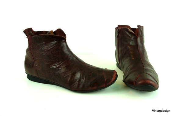 Enkellaarsjes EU 39 maat Bruin echt leren dames enkellaars - Etsy Nederland