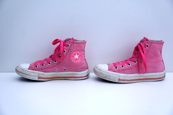 Converse ALL STAR sneakers unisex schoenen roze/wit leder maat - Etsy België