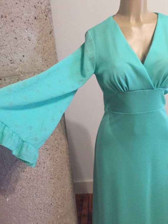 mint green boho dress