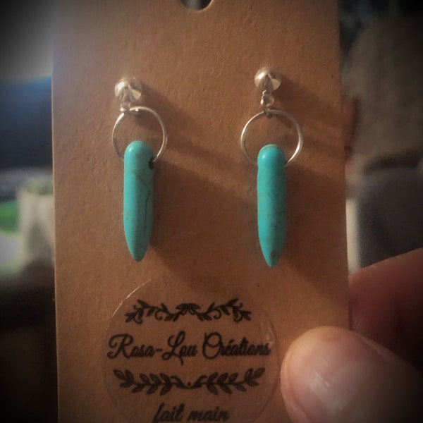 Boucle d’oreilles Indian Turquoise