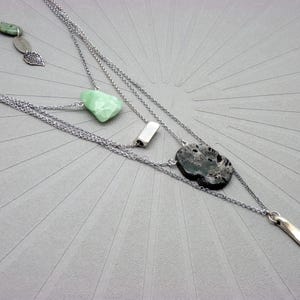 Collier Argent Doré Doubles Chaînes Cercles Diamantés ORUSBIJOUX