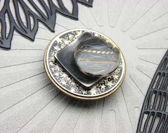 Magnetic Star Brooch | CELESTIAL | Black & Gold, Cosmic Chic