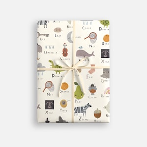 Carta da regalo con l'alfabeto di James Ellis