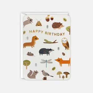 Carte d'anniversaire Woodland par James Ellis