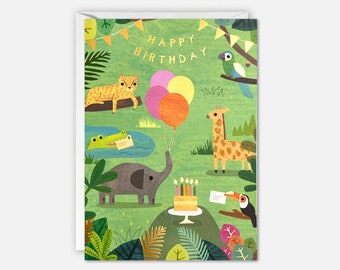 Jungle Birthday Card by James Ellis