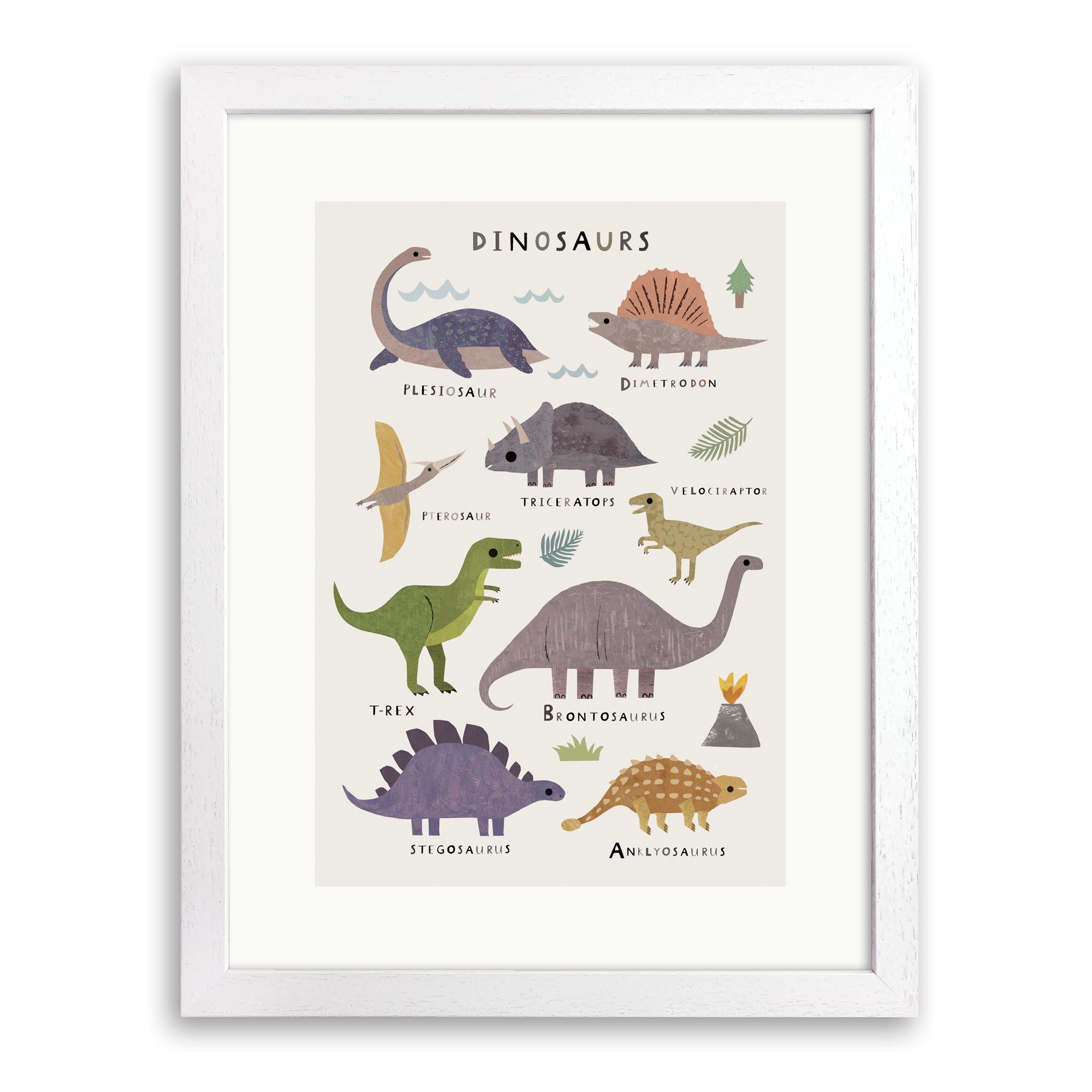 Dinosaurs Print by Linda Tordoff - Etsy