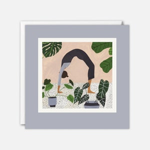 Yoga Kunst Karte von Rachel Victoria Hillis