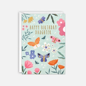 Carte d'anniversaire fille papillons par James Ellis
