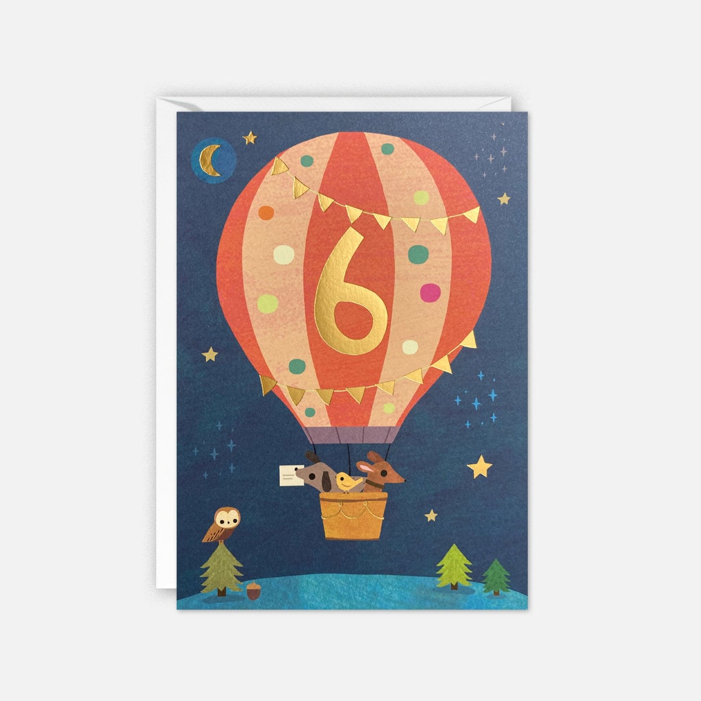 James Ellis Geburtstagskarte Zum 6. Geburtstag – Superhelden-Design