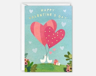 Ducks Valentine's Day Card by James Ellis