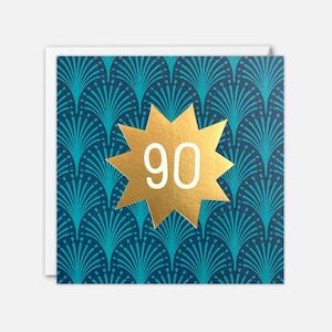 Age 90 Deco Card by James Ellis