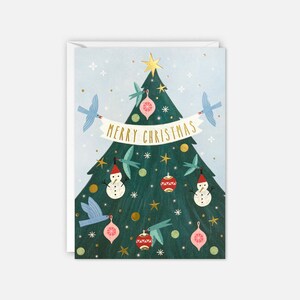 Carte de Noël en forme de sapin par James Ellis