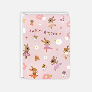 Carte d'anniversaire Ballet Bunnies par James Ellis