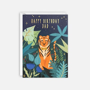 Tarjeta de cumpleaños de papá tigre de James Ellis