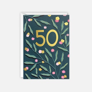 Botanische verjaardagskaart voor 50 jaar van James Ellis