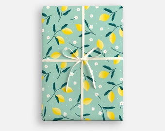 Lemons Wrapping Paper by James Ellis