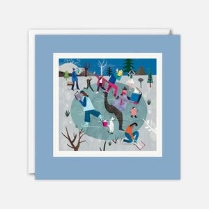 Carte artistique Les patineurs par Martin Haake