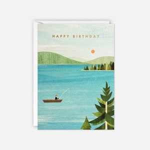 Carte d'anniversaire de pêche par James Ellis