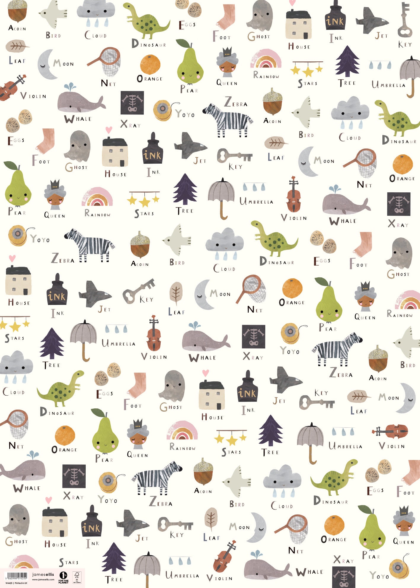 Wrapping Paper Abcd Alphabet Wrapping Paper by James Ellis - Etsy