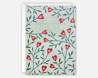 Heart Pattern Valentine's Day Card by James Ellis