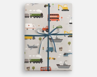 Transport Wrapping Paper by James Ellis