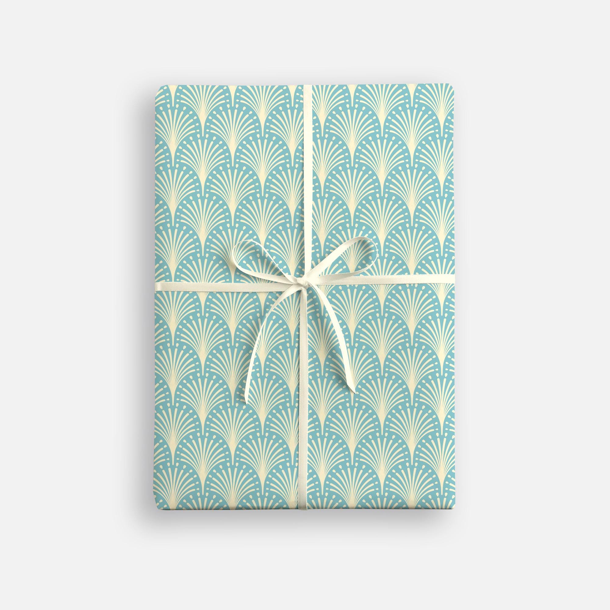 Blue Fireworks Deco Wrapping Paper by James Ellis - Etsy