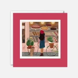 Carte artistique pour pâtisserie par Rachel Victoria Hillis