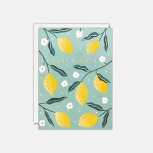 Mini carte juste un petit mot Citrons par James Ellis