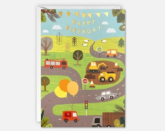 Transport Birthday Card by James Ellis