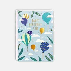 Carte d'anniversaire « Son Balloons » par James Ellis
