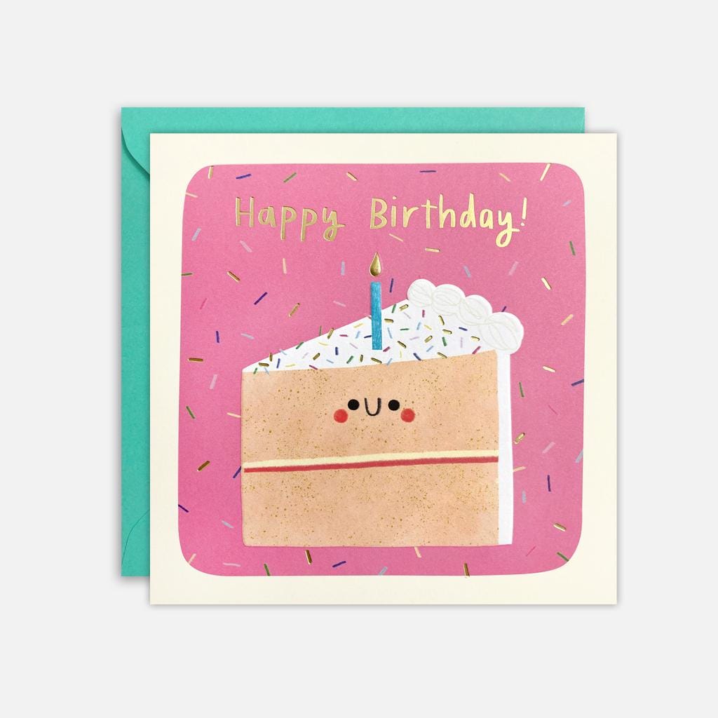 James Ellis Geburtstagskarte Für Tochter - Pink Cake Design, 12x16,7 Cm, Mit Umschlag