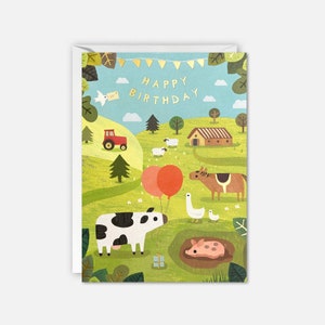 Tarjeta de cumpleaños de granja de James Ellis