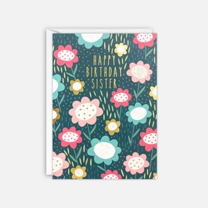 Biglietto d'auguri per sorella con fiori di James Ellis