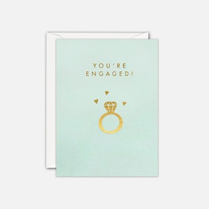 Gold Ring Mini Verlobungskarte von James Ellis