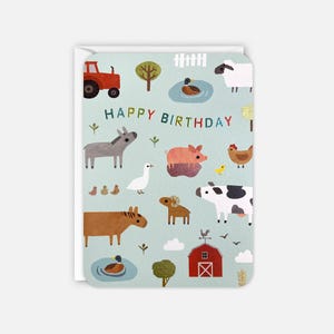 Carte d'anniversaire à la ferme par James Ellis