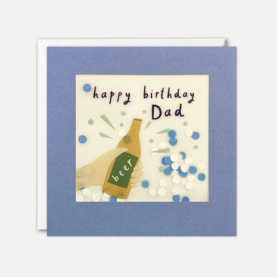 Dad Birthday Card with Paper Confetti - Paper Shakies by James Ellis