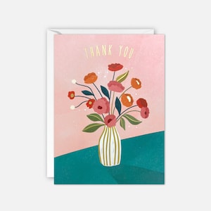 Bedankkaart met bloemen van James Ellis