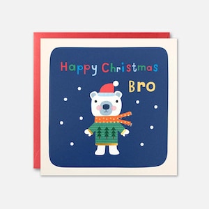 Biglietto di Natale Bro Polar Bear di James Ellis