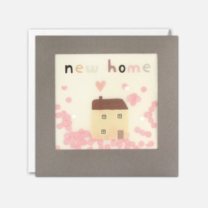 Carte pour la maison avec un coeur avec des confettis en papier - Paper Shakies par James Ellis