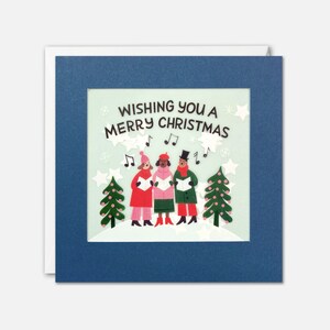 Carol Singers Weihnachtskarte mit Konfetti - Paper Shakies von James Ellis